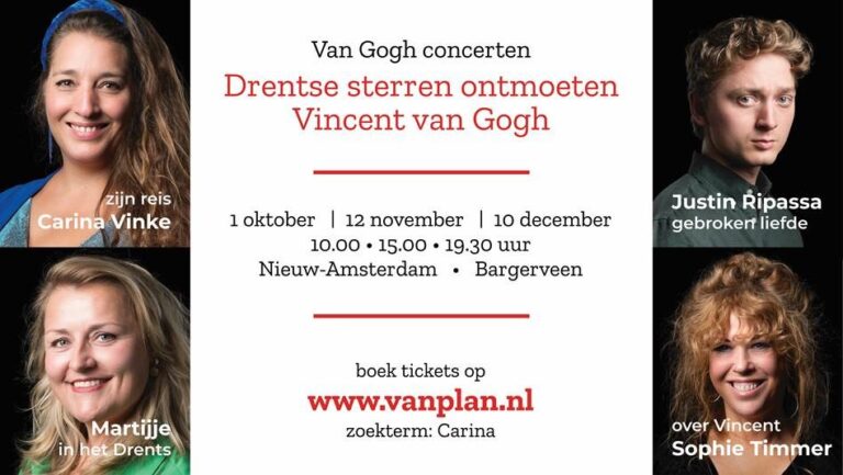 Concertreeks: Drentse sterren ontmoeten Van Gogh